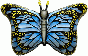 FM фигура большая 901778 Бабочка махаон Фольга синий
