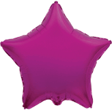 FM 9" звезда Пурпурная МИНИ без рисунка фольгированный шар