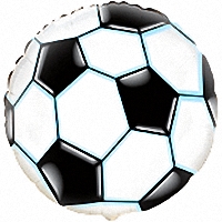FM с рисунком 18" Круг 401506 Футбольный мяч черный