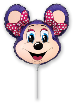 FM фигура 902585 Бабси Маус фиолетовая МИНИ 14" фольгированный шар 