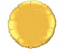 FM 9" круг Золото МИНИ без рисунка фольгированный шар