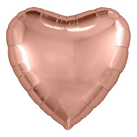 Agura Сердце 9" / 23 см розовое золото с клапаном 755587