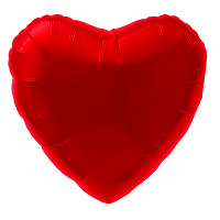 Agura Сердце 9" / 23 см  красный с клапаном 756256