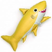 FM фигура большая 901781AM Акула счастливая Фольга желтая